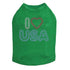 I Heart USA Rhinestone Dog Tank