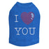 I Heart You Rhinestone Dog Tank