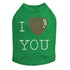I Heart You Rhinestone Dog Tank
