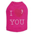 I Heart You Rhinestone Dog Tank