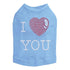 I Heart You Rhinestone Dog Tank