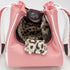 I Love New Yorkie Rescue Me Tote Faux Leather Dog Carrier Pink