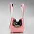 I Love New Yorkie Rescue Me Tote Faux Leather Dog Carrier Pink
