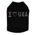 I Love USA Rhinestone Dog Tank