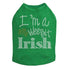 I'm A Wee Bit Irish Rhinestone Dog Tank