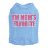 I'm Mom's Favorite Pink Rhinestone Dog Tank