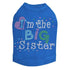 I'm The Big Sister Rhinestone Dog Tank
