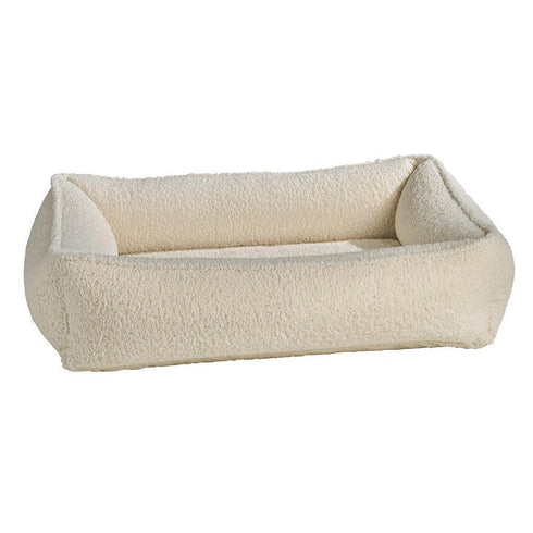 Ivory Sheepskin Urban Lounger Dog Bed