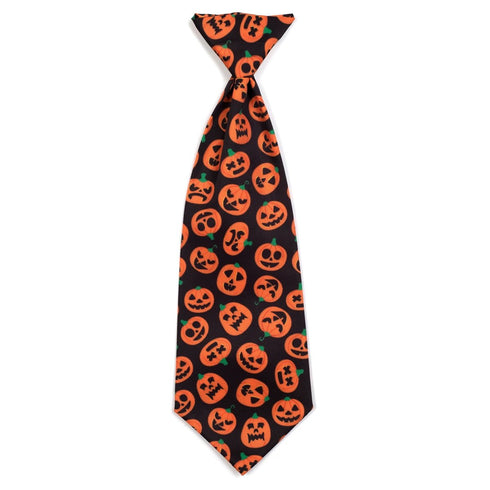 Jack-O-Lantern Dog Necktie