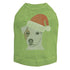 Jack Russell Terrier Santa Rhinestone Dog Tank