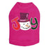 Joy Snowman Rhinestone Dog Tank