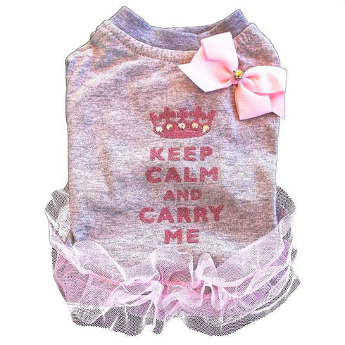 Keep Calm And Carry Me Dog Tee