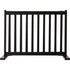 Kensington Series Free Standing Solid Wood Dog Gate Black