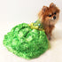 Key Lime Green Sequin Taffeta Dog Gown