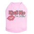 Kiss Me I'm Irish Rhinestone Dog Tank