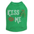 Kiss Me Mistletoe Rhinestone Dog Tank