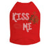 Kiss Me Mistletoe Rhinestone Dog Tank