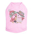 Kissing Xmas Birds Rhinestone Dog Tank