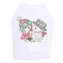 Kissing Xmas Birds Rhinestone Dog Tank