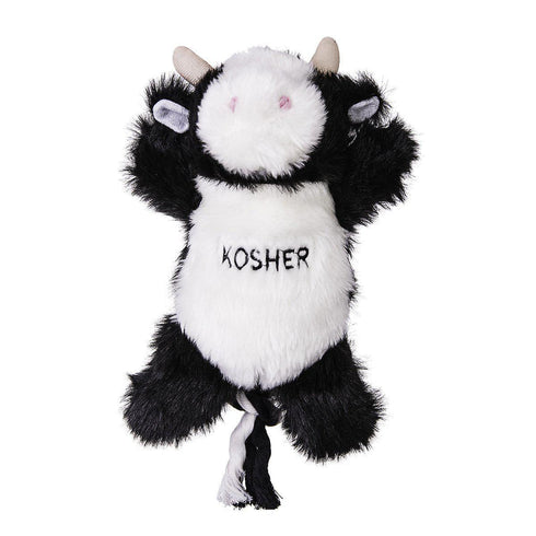 Kosher Cow Dog Toy With Tug