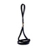 Lambert Classic Leather And Macrame Dog Leash Onyx