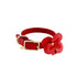 Lambert Classic Leather Dog Flowerette Slider Cayenne