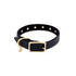 Lambert Classic Studded Leather Dog Collar Onyx