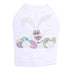 Large Bunny And Eggs Rhinestone Dog Tank