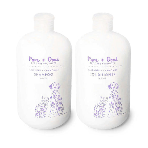 Lavender + Chamomile Dog Shampoo/Conditioner Set