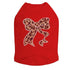 Leopard Bow Rhinestone Dog Tank