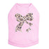 Leopard Bow Rhinestone Dog Tank