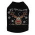 Let It Snow Reindeer Rhinestone Dog Tank