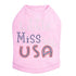 Little Miss Usa Rhinestone Dog Tank