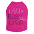Little Miss Usa Rhinestone Dog Tank