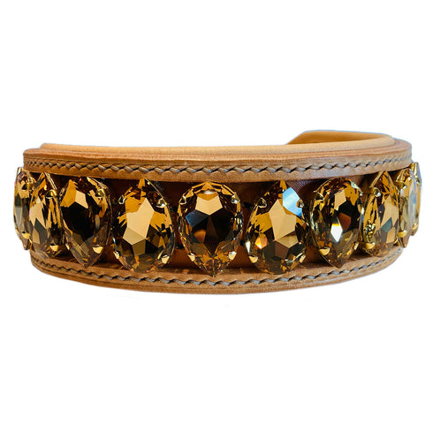 Liz Big Dog Collar Light Colorado Topaz