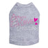 Love Pink Christmas Rhinestone Dog Tank