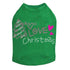 Love Pink Christmas Rhinestone Dog Tank