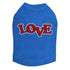 Love Red Glittter Rhinestone Dog Tank