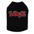 Love Red Glittter Rhinestone Dog Tank