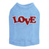Love Red Glittter Rhinestone Dog Tank