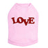 Love Red Glittter Rhinestone Dog Tank
