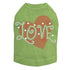 Love Red Heart Rhinestone Dog Tank
