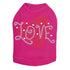 Love Red Heart Rhinestone Dog Tank