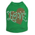 Love Red Heart Rhinestone Dog Tank