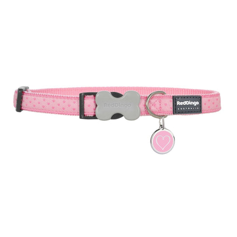 Love Sprinkles Pink Dog Collar/Tag Set