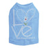 Love With All Your Heart Love Bird Rhinestone Dog Tank