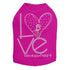 Love With All Your Heart Love Bird Rhinestone Dog Tank