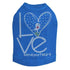 Love With All Your Heart Love Bird Rhinestone Dog Tank