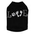 Love With Paw And Feet Rhinestone Dog Tank