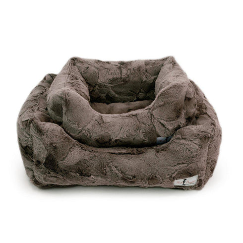 Luxe Dog Bed Pewter